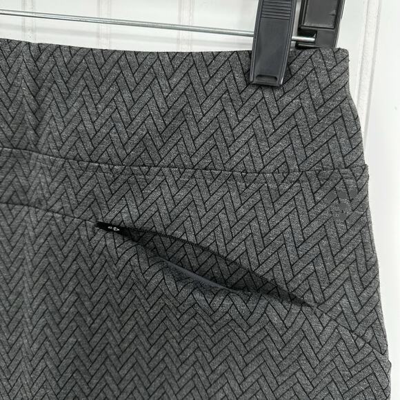 Title Nine Skirt Womens Small Passport Ponte Gray Herringbone Pockets Golf EUC - Picture 4 of 9